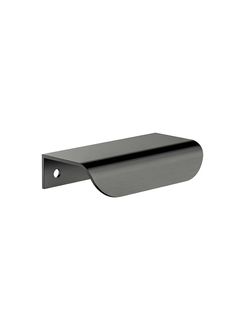 Meir Öppen Edge-Pull 75mm Cabinet Handle Shadow Gunmetal