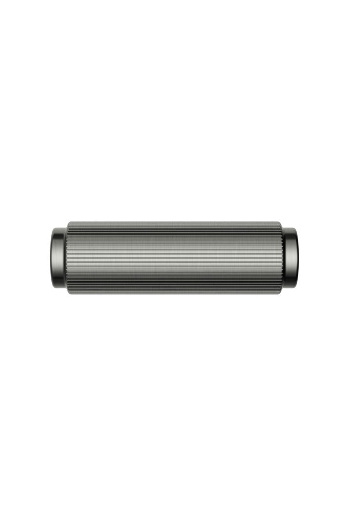 Meir Öppen T-Pull Cabinet Handle Linear Knurled Shadow Gunmetal