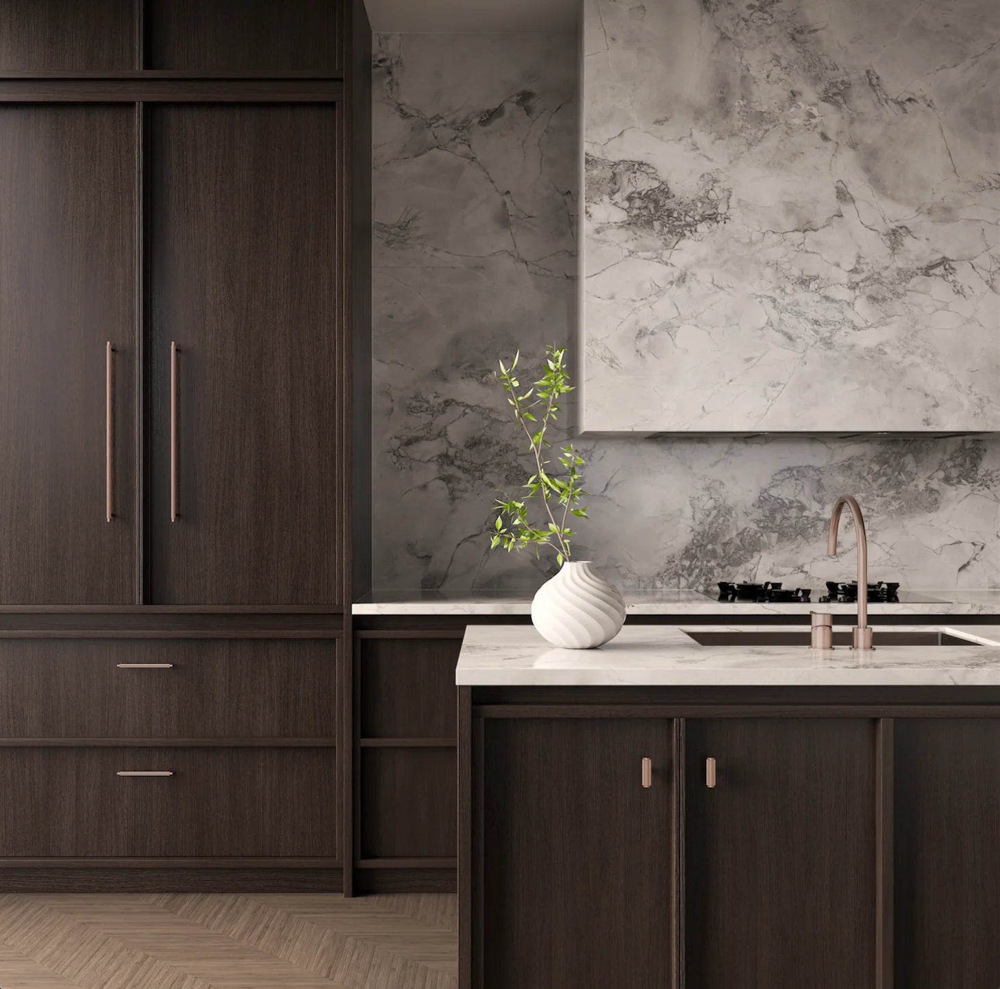 Meir Öppen T-Pull Cabinet Handle Lustre Bronze