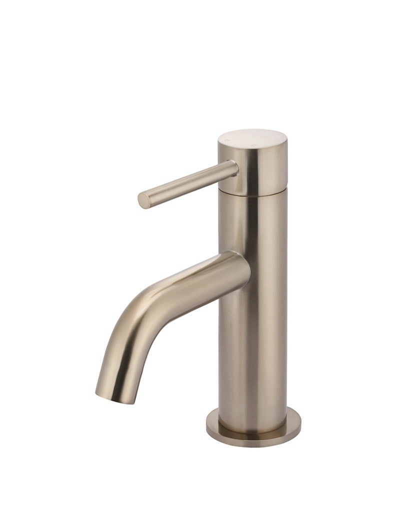Meir Piccola Basin Mixer Tap Champagne