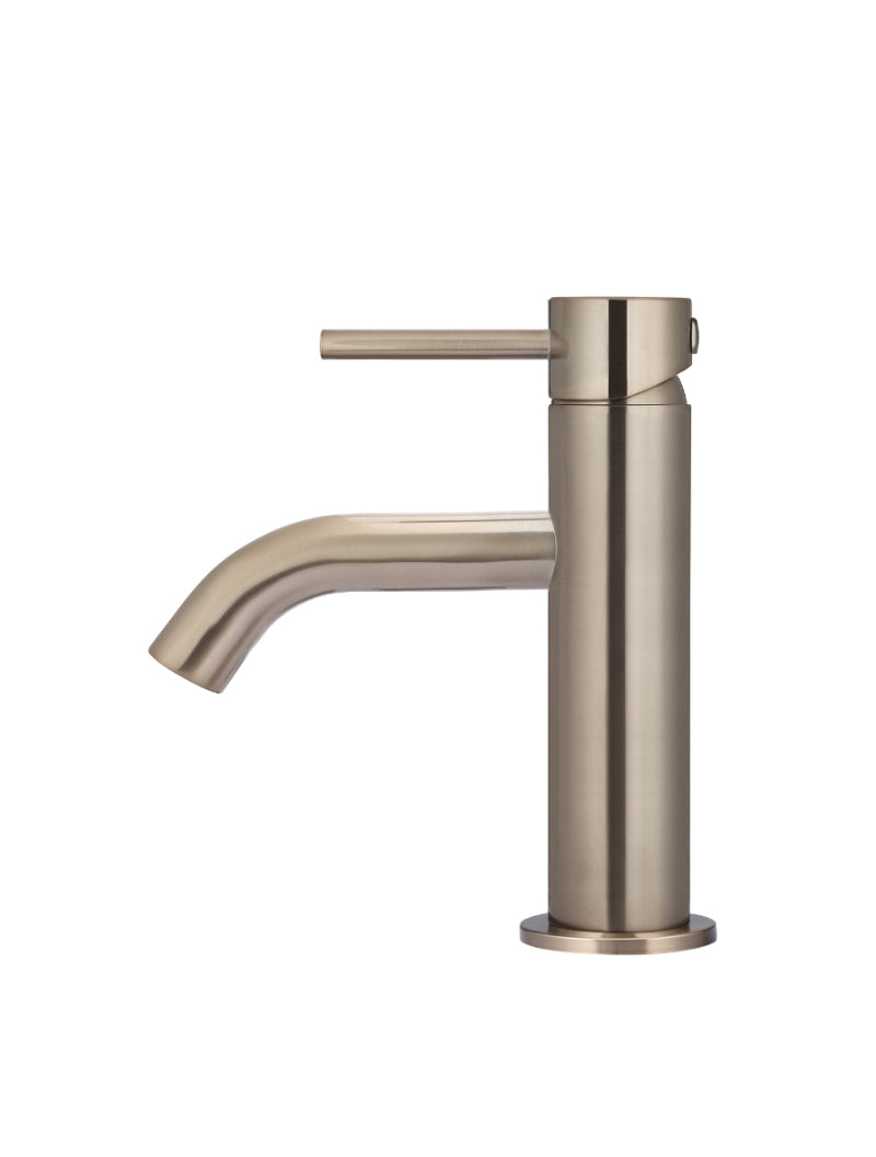 Meir Piccola Basin Mixer Tap Champagne