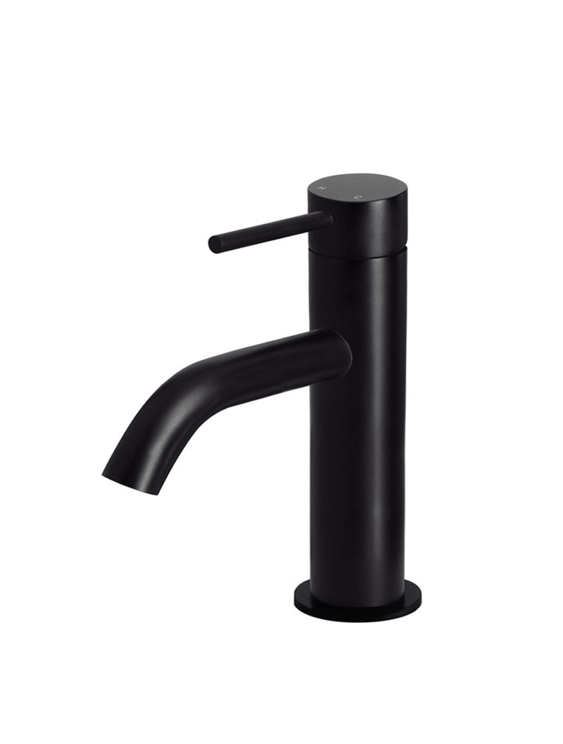 Meir Piccola Basin Mixer Tap Matte Black