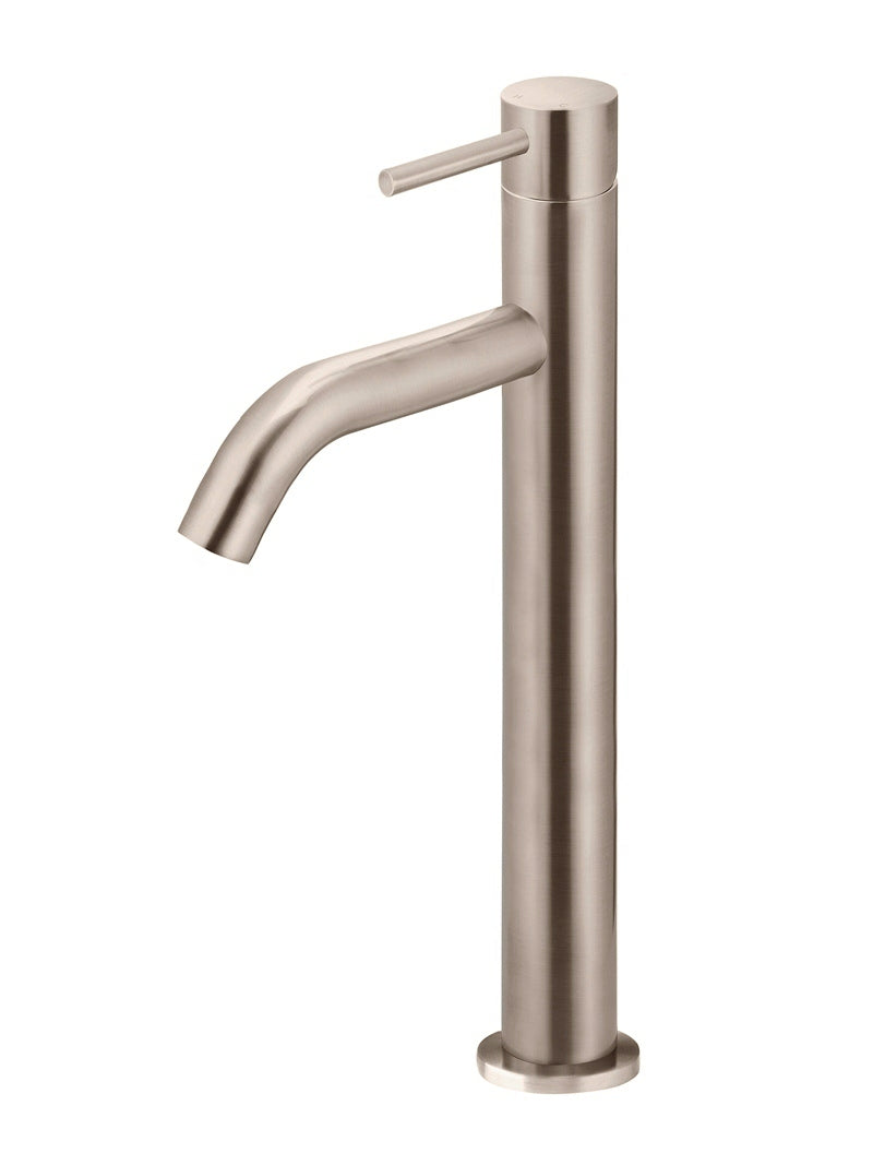 Meir Piccola Tall Basin Mixer Tap Champagne