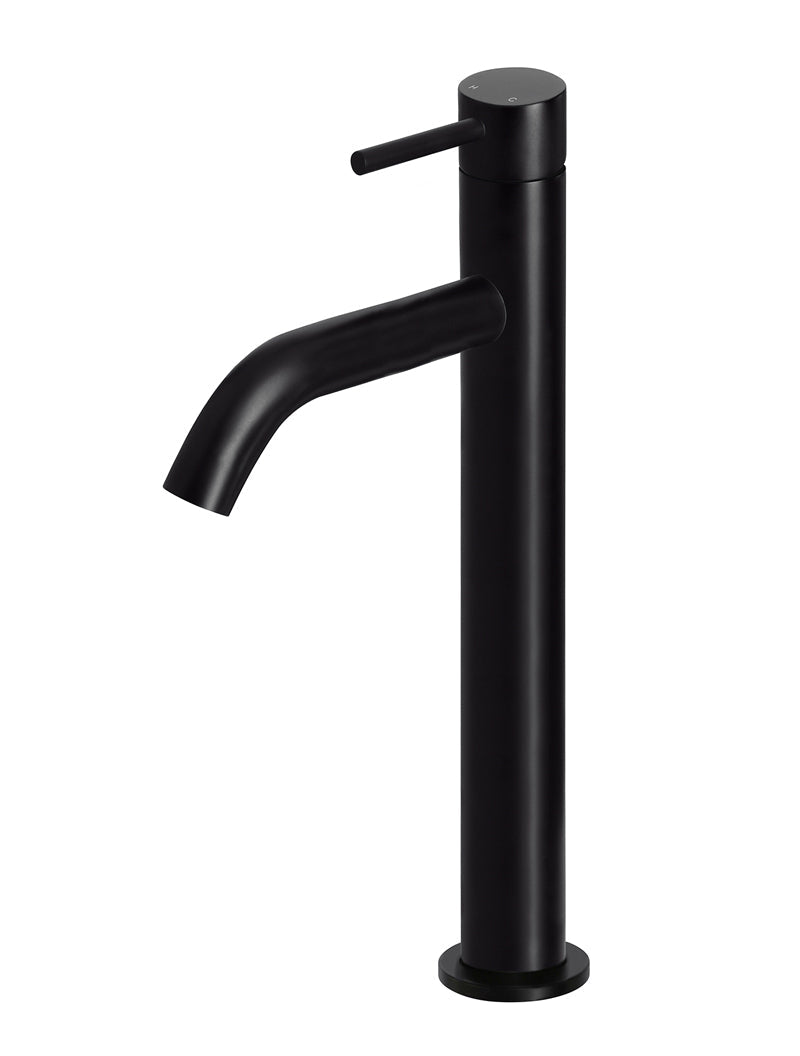 Meir Piccola Tall Basin Mixer Tap Matte Black