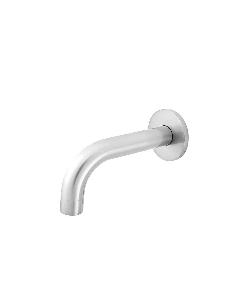 Meir Round Curved Wall Spout Polished Chrome