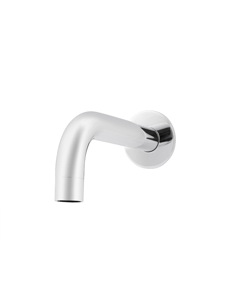 Meir Round Curved Wall Spout Polished Chrome