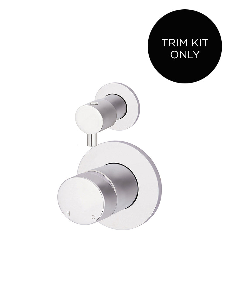 Meir Round Diverter Mixer Pinless Handle Trim Kit Polished Chrome