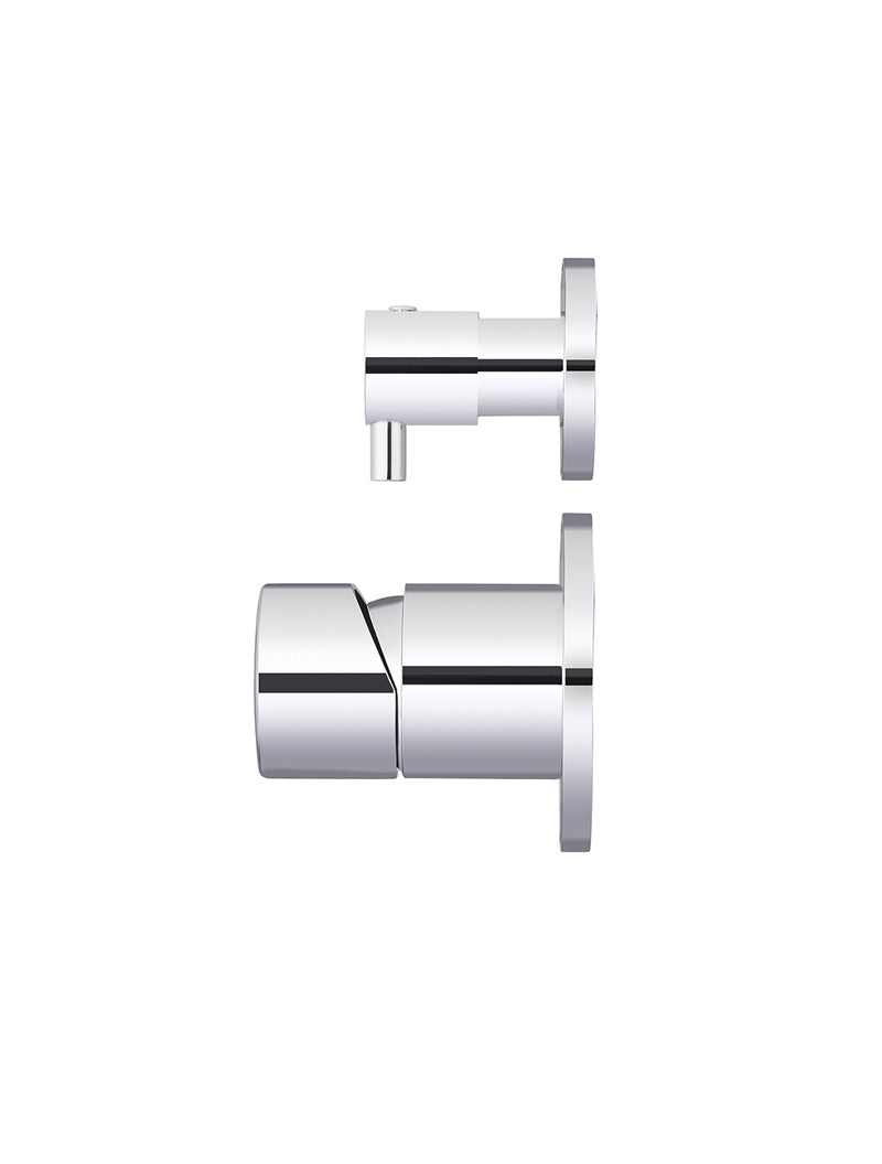 Meir Round Diverter Mixer Pinless Handle Trim Kit Polished Chrome