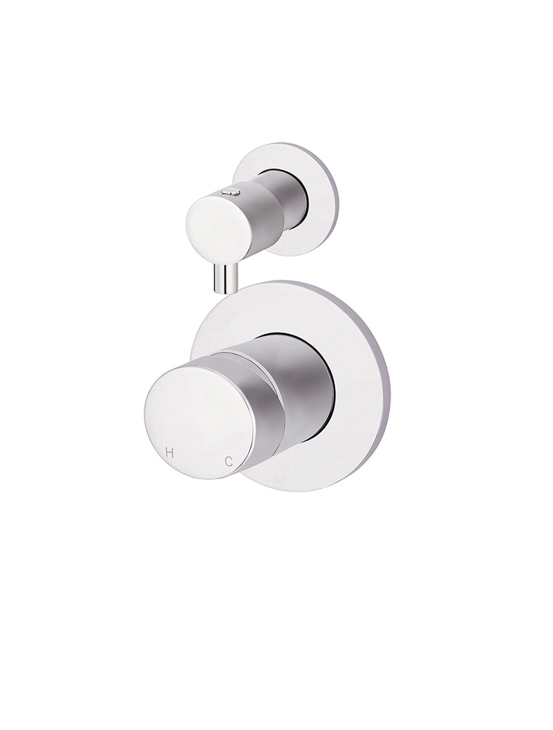 Meir Round Diverter Mixer Pinless Handle Trim Kit Polished Chrome