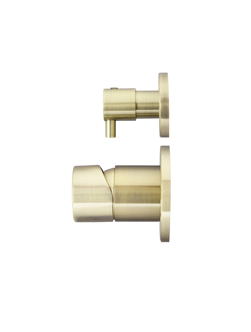 Meir Round Diverter Mixer Pinless Handle Trim Kit PVD Tiger Bronze