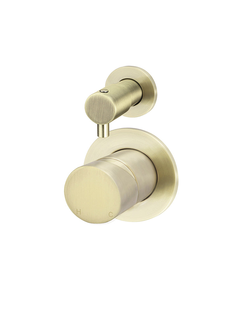 Meir Round Diverter Mixer Pinless Handle Trim Kit PVD Tiger Bronze
