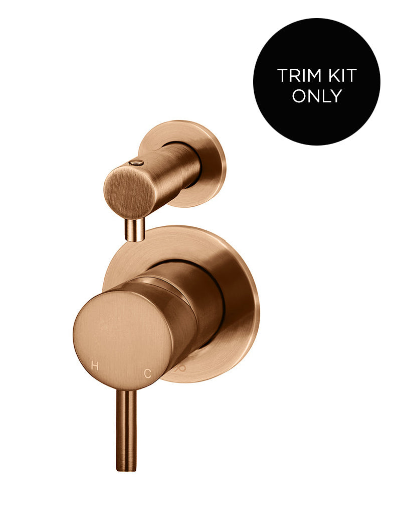 Elite Design Studio -  Meir Round Diverter Mixer Trim Kit Lustre Bronze