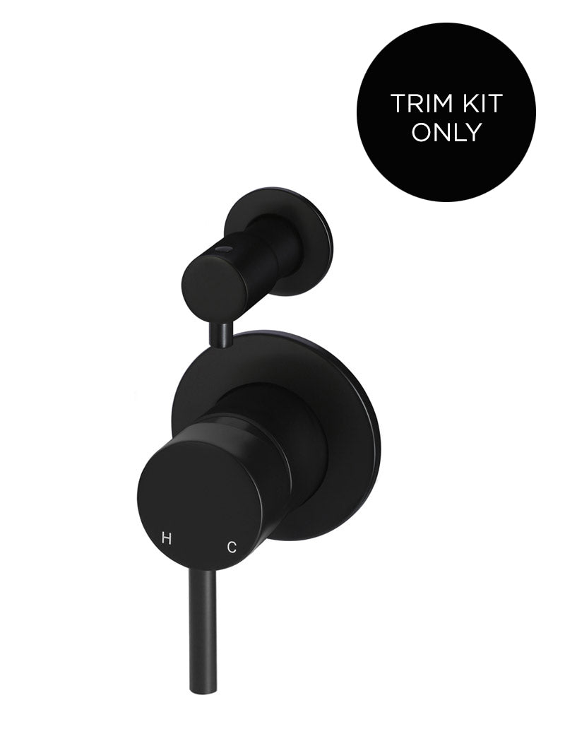 Meir Round Diverter Mixer Trim Kit Matte Black