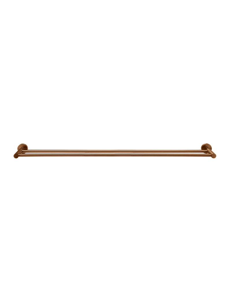 Meir Round Double Towel Rail 900mm Lustre Bronze