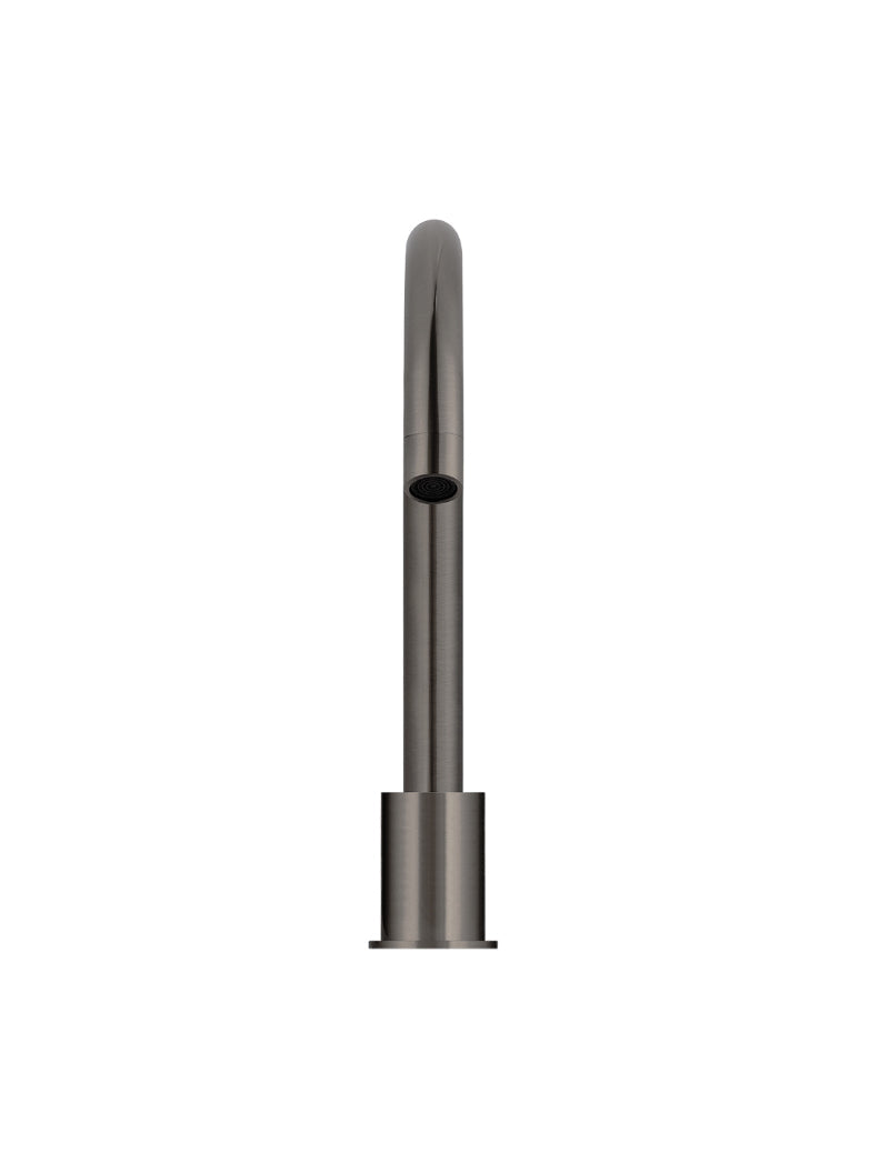 Meir Round Hob Mounted Swivel Spout Shadow Gunmetal