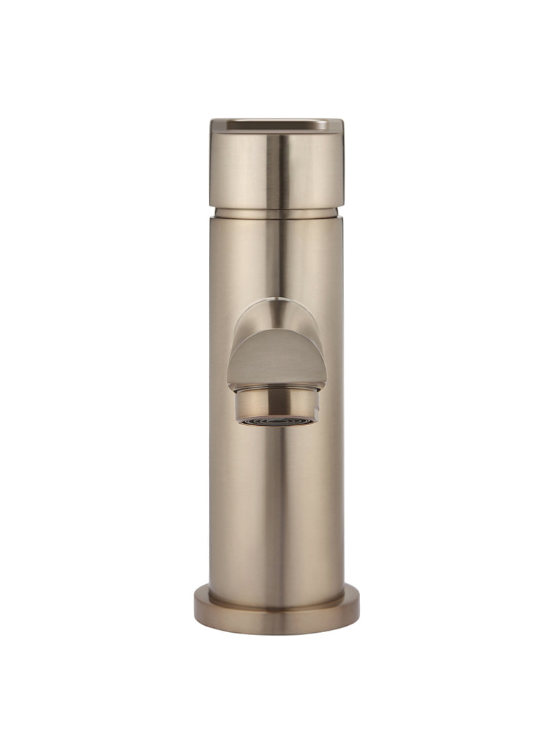 Meir Round Paddle Basin Mixer Champagne