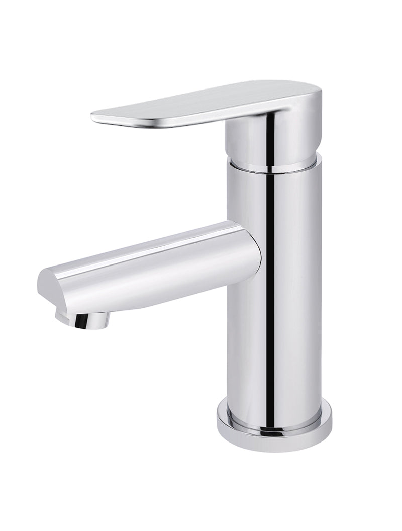 Meir Round Paddle Basin Mixer Polished Chrome