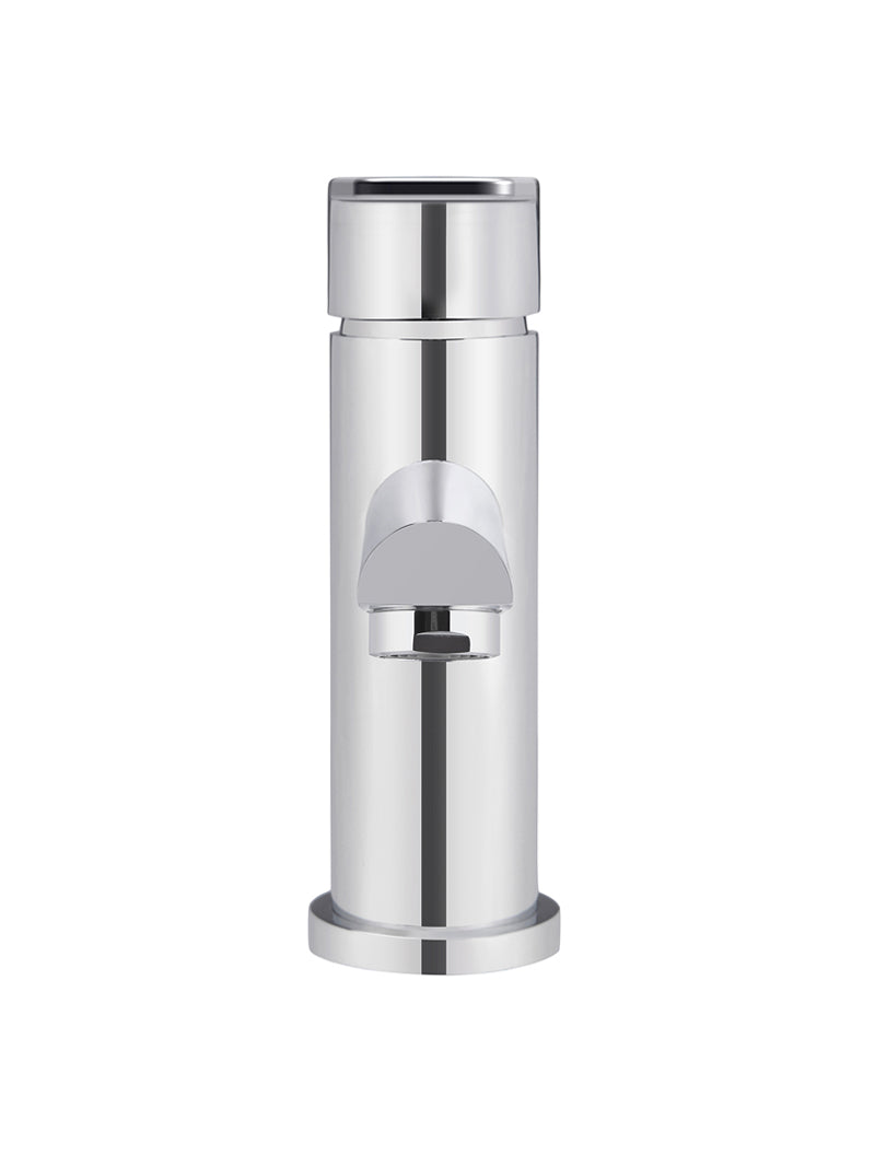 Meir Round Paddle Basin Mixer Polished Chrome