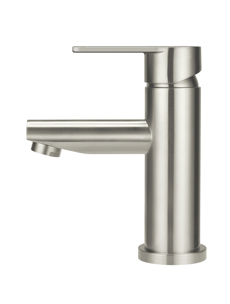 Meir Round Paddle Basin Mixer PVD Brushed Nickel