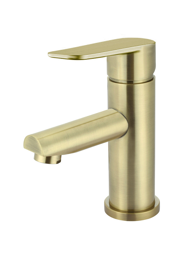 Meir Round Paddle Basin Mixer PVD Tiger Bronze