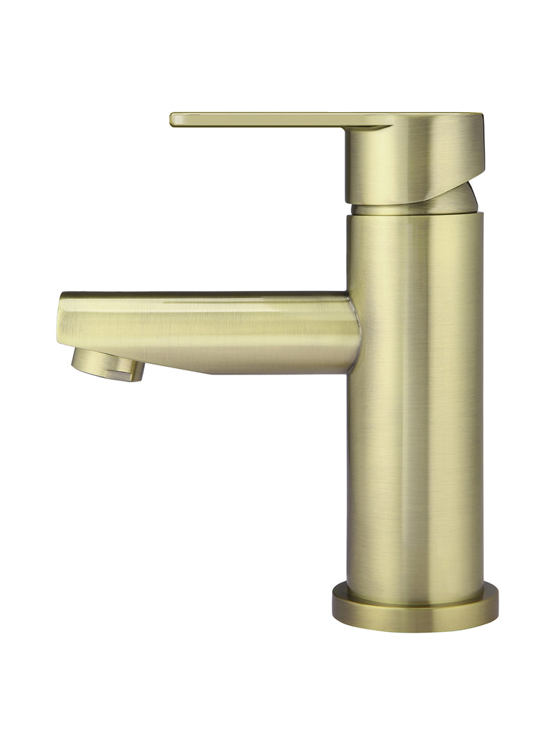 Meir Round Paddle Basin Mixer PVD Tiger Bronze