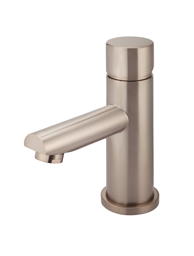Meir Round Pinless Basin Mixer Champagne