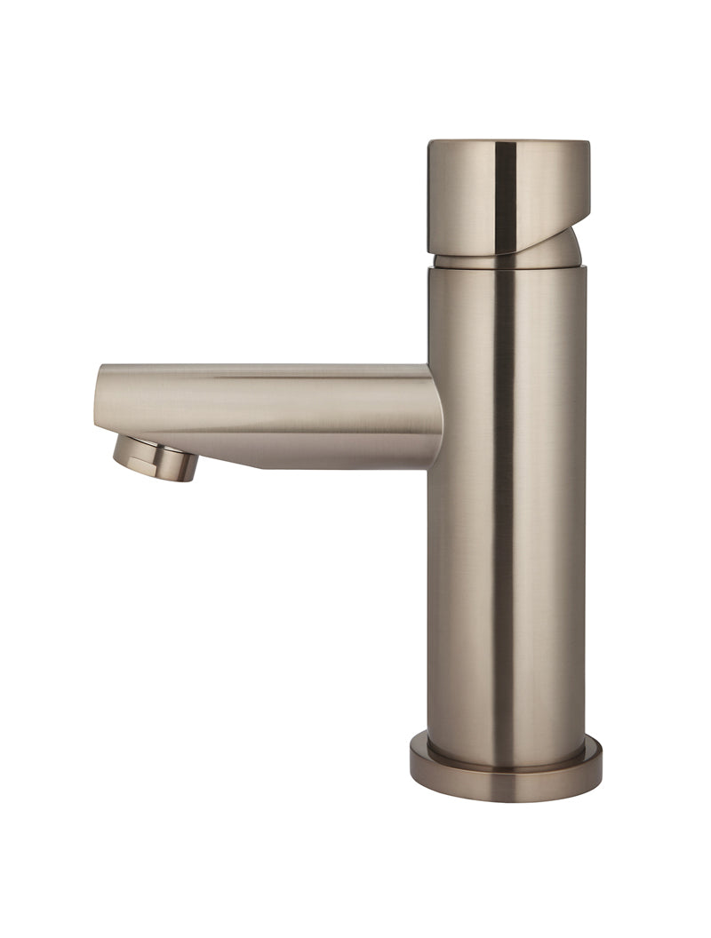 Meir Round Pinless Basin Mixer Champagne