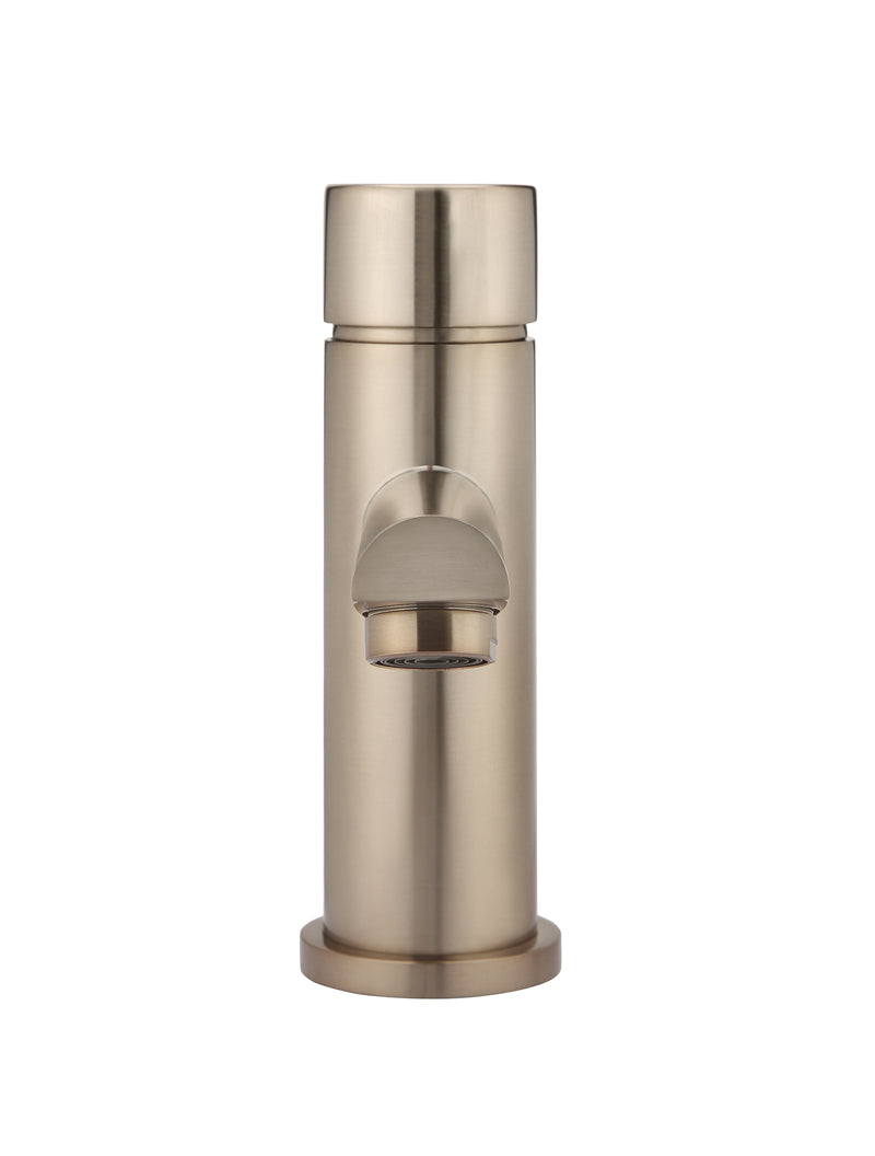 Meir Round Pinless Basin Mixer Champagne