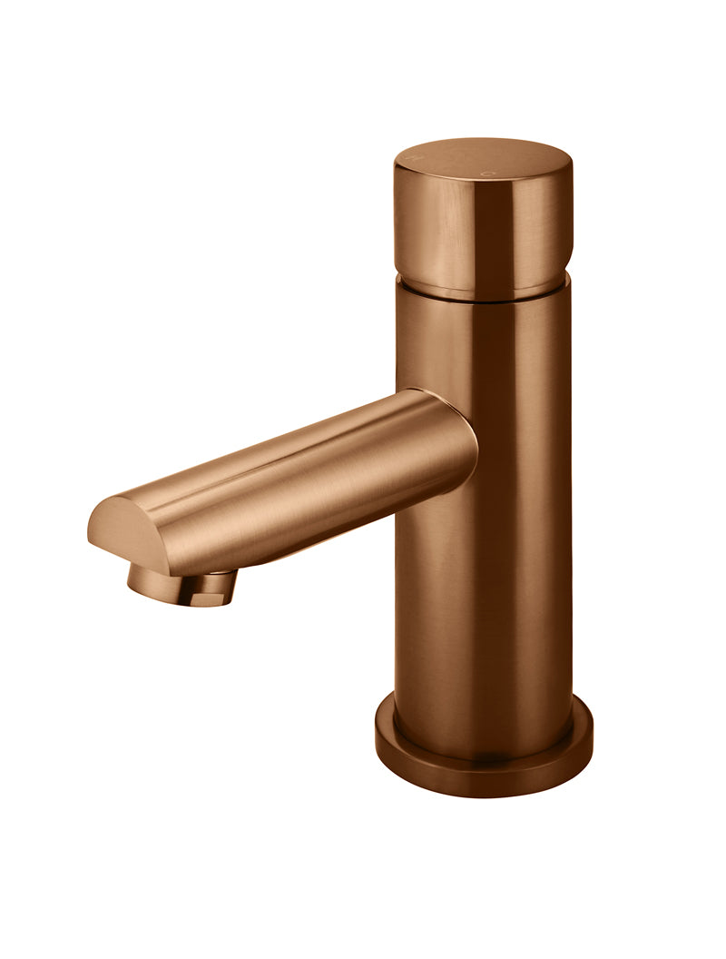 Meir Round Pinless Basin Mixer Lustre Bronze