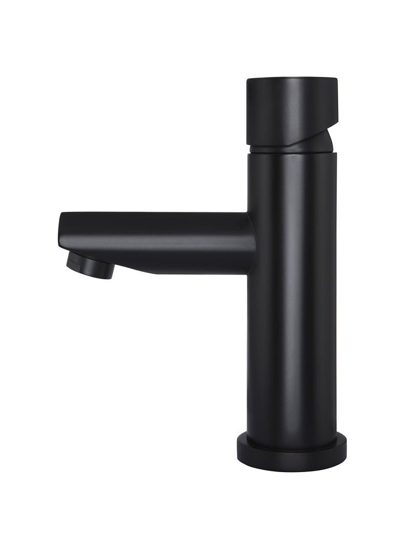Meir Round Pinless Basin Mixer Matte Black