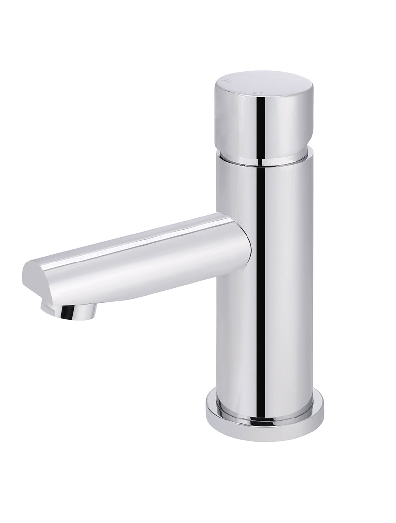 Meir Round Pinless Basin Mixer Polished Chrome
