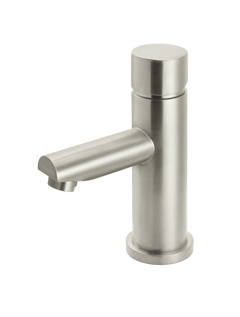 Meir Round Pinless Basin Mixer PVD Brushed Nickel