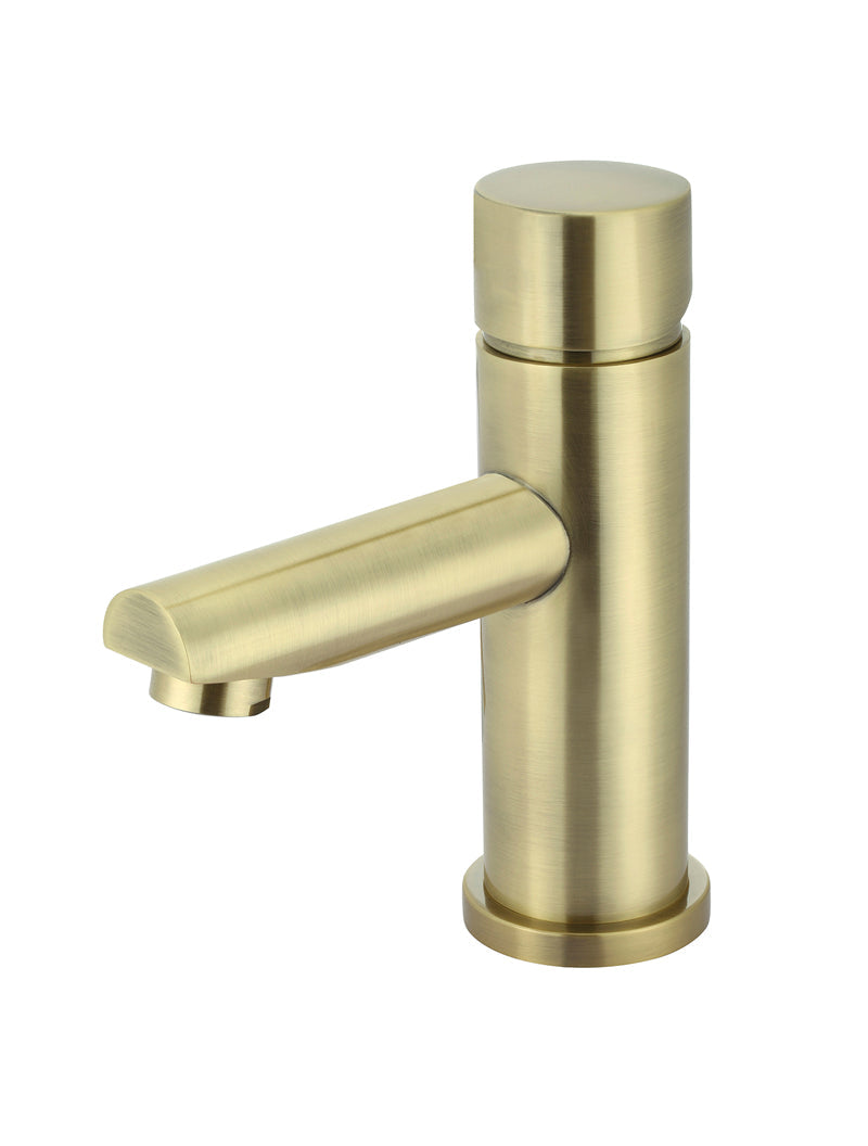 Meir Round Pinless Basin Mixer PVD Tiger Bronze
