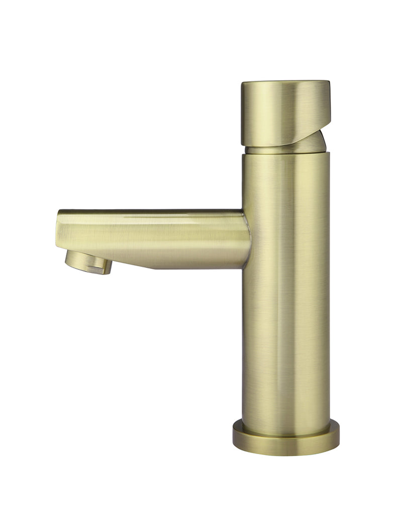 Meir Round Pinless Basin Mixer PVD Tiger Bronze