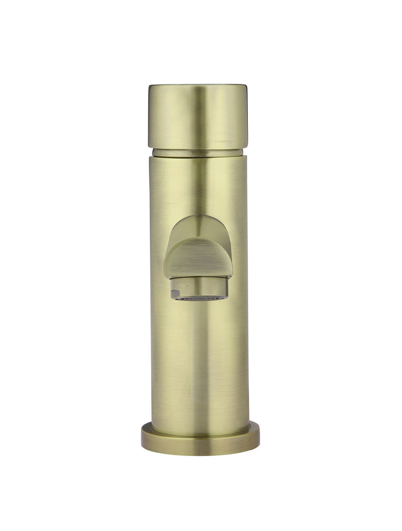 Meir Round Pinless Basin Mixer PVD Tiger Bronze
