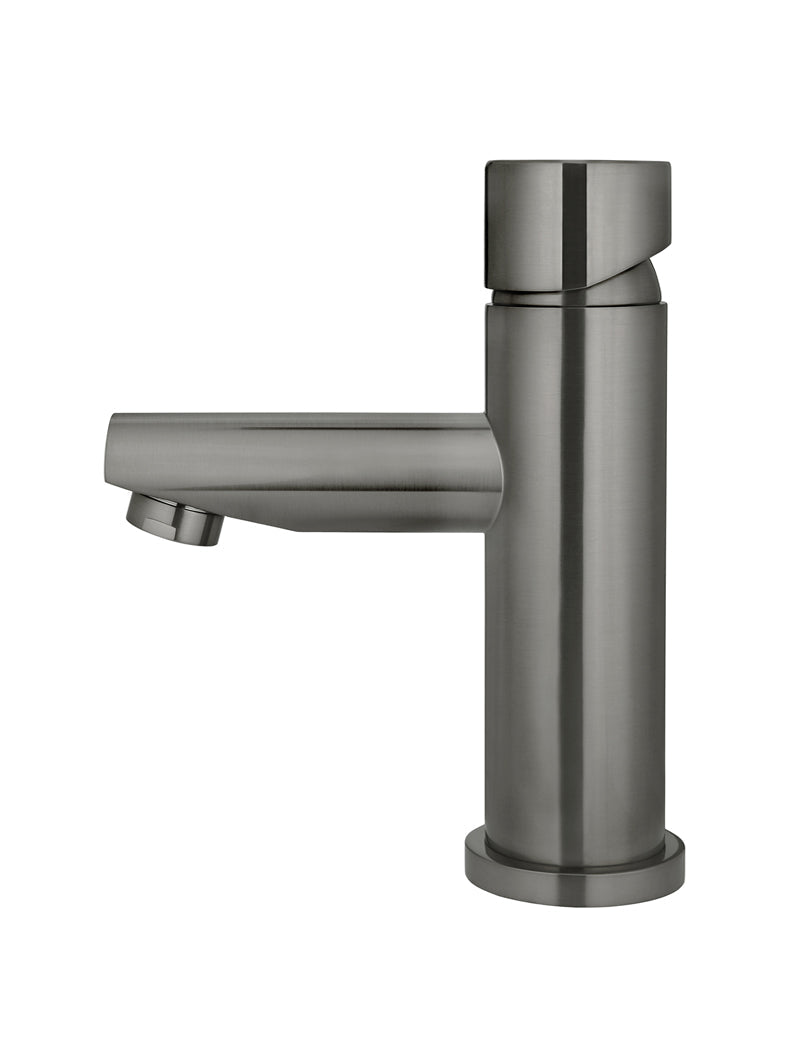Meir Round Pinless Basin Mixer Shadow Gunmetal