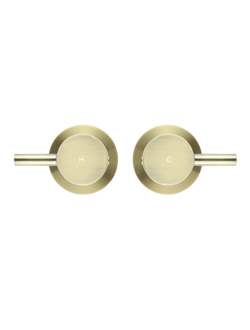 Meir Round Quarter Turn Wall Top Assemblies PVD Tiger Bronze