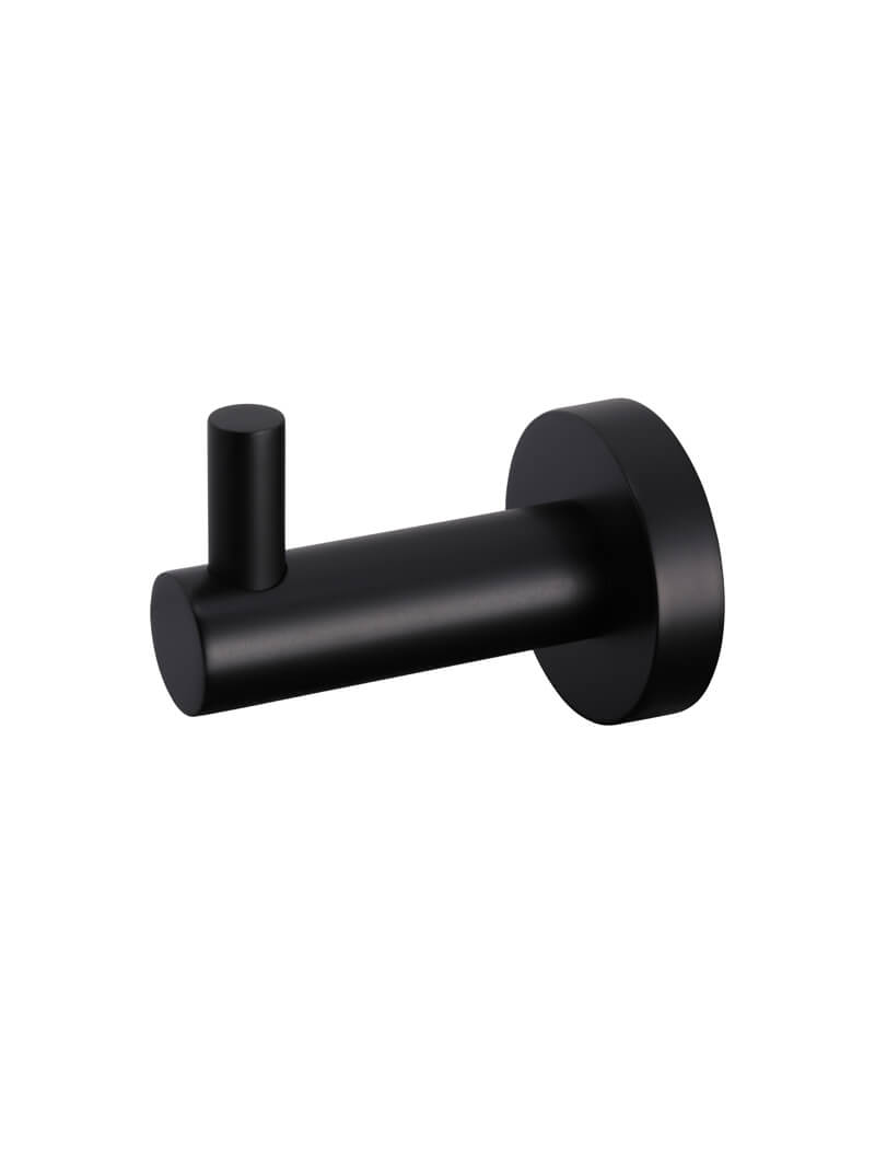 Meir Round Robe Hook Matte Black