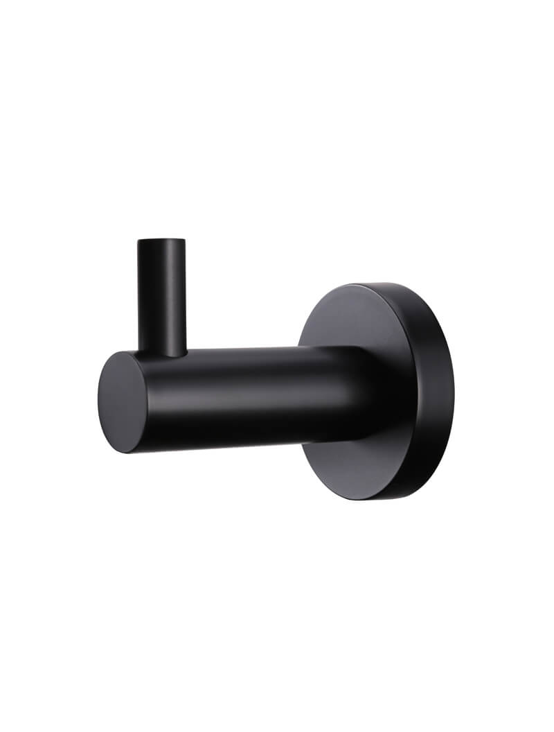 Meir Round Robe Hook Matte Black