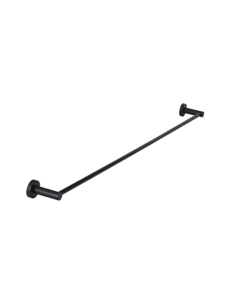 Meir Round Single Towel Rail Matte Black