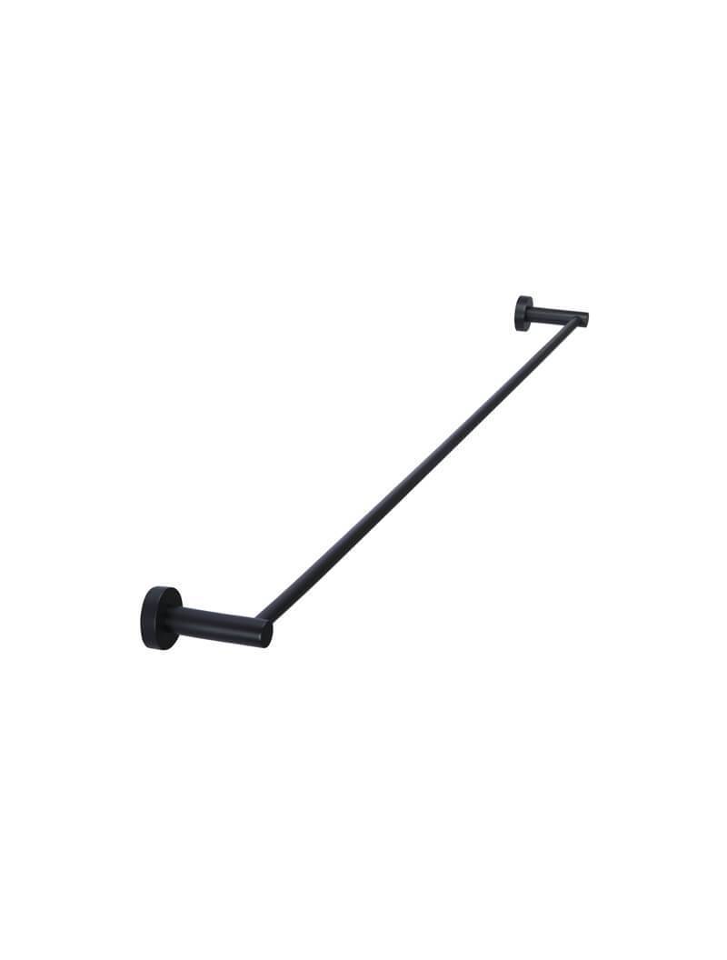 Meir Round Single Towel Rail Matte Black