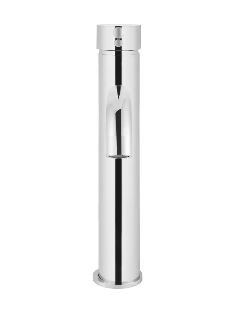Meir Round Tall Basin Mixer Curved Polished Chrome