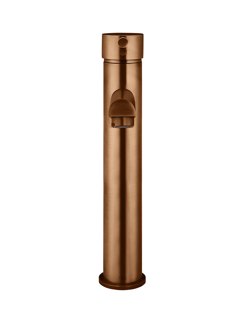 Meir Round Tall Basin Mixer Lustre Bronze