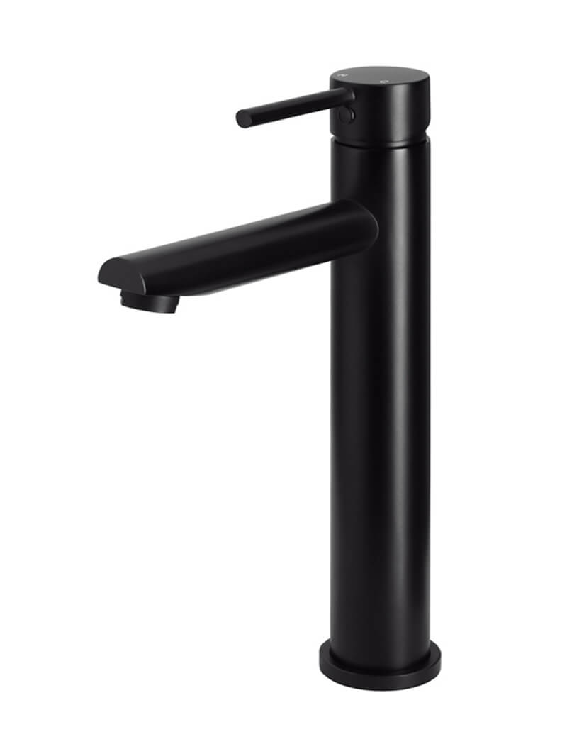 Meir Round Tall Basin Mixer Matte Black