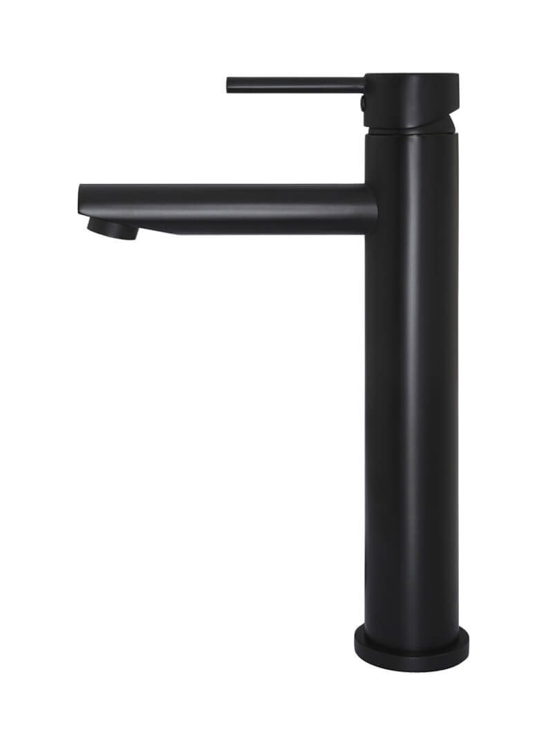 Meir Round Tall Basin Mixer Matte Black