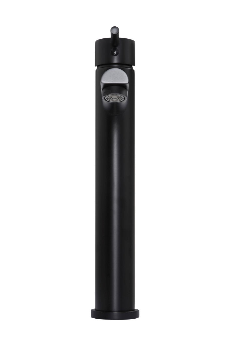 Meir Round Tall Basin Mixer Matte Black