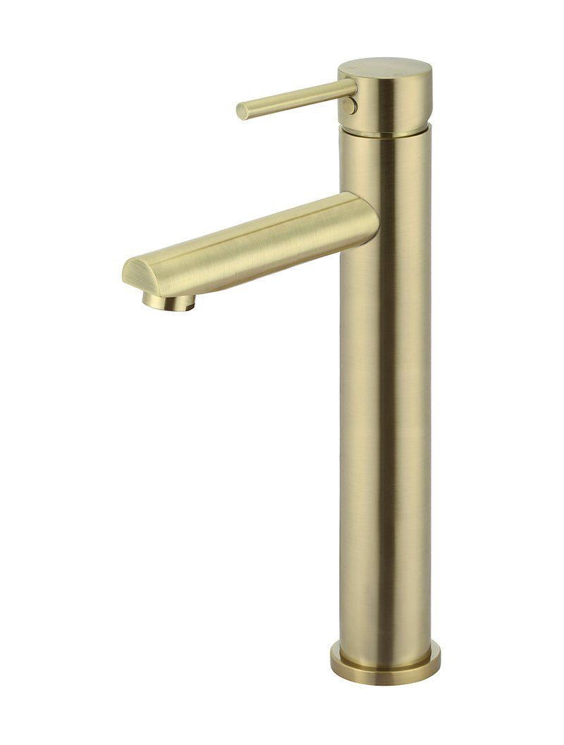 Meir Round Tall Basin Mixer PVD Tiger Bronze