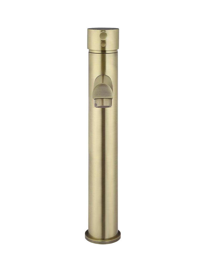Meir Round Tall Basin Mixer PVD Tiger Bronze