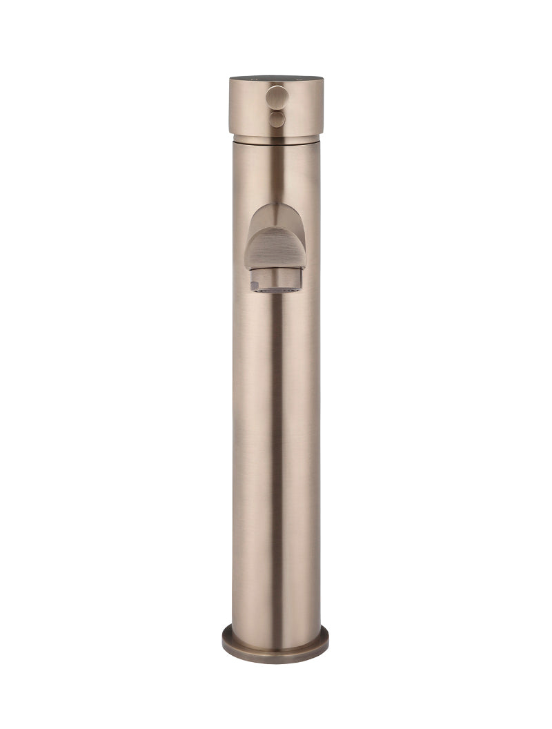 Meir Round Tall Basin Mixer Tap Champagne