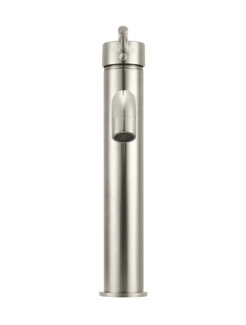 Meir Round Tall Curved Basin Mixer PVD Brushed Nickel
